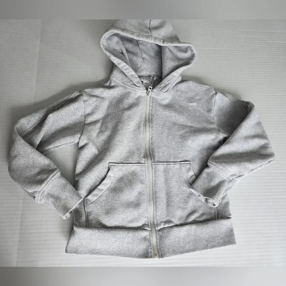 Athleta Girls Bundle 2 Sets Of Hooded Sweatets Size 7 Girls Gray White - Picture 2 of 11